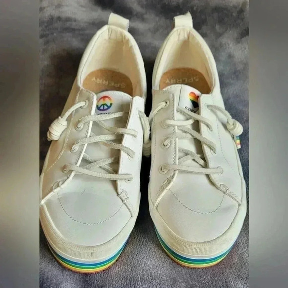 Sperry Pride Crest Vibe Platform Sneaker, size 7.5 - Picture 2 of 11
